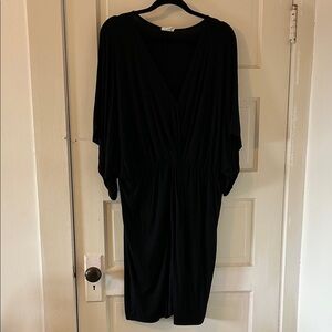 Suzanne Betro Black Kimono Sleeve Dress